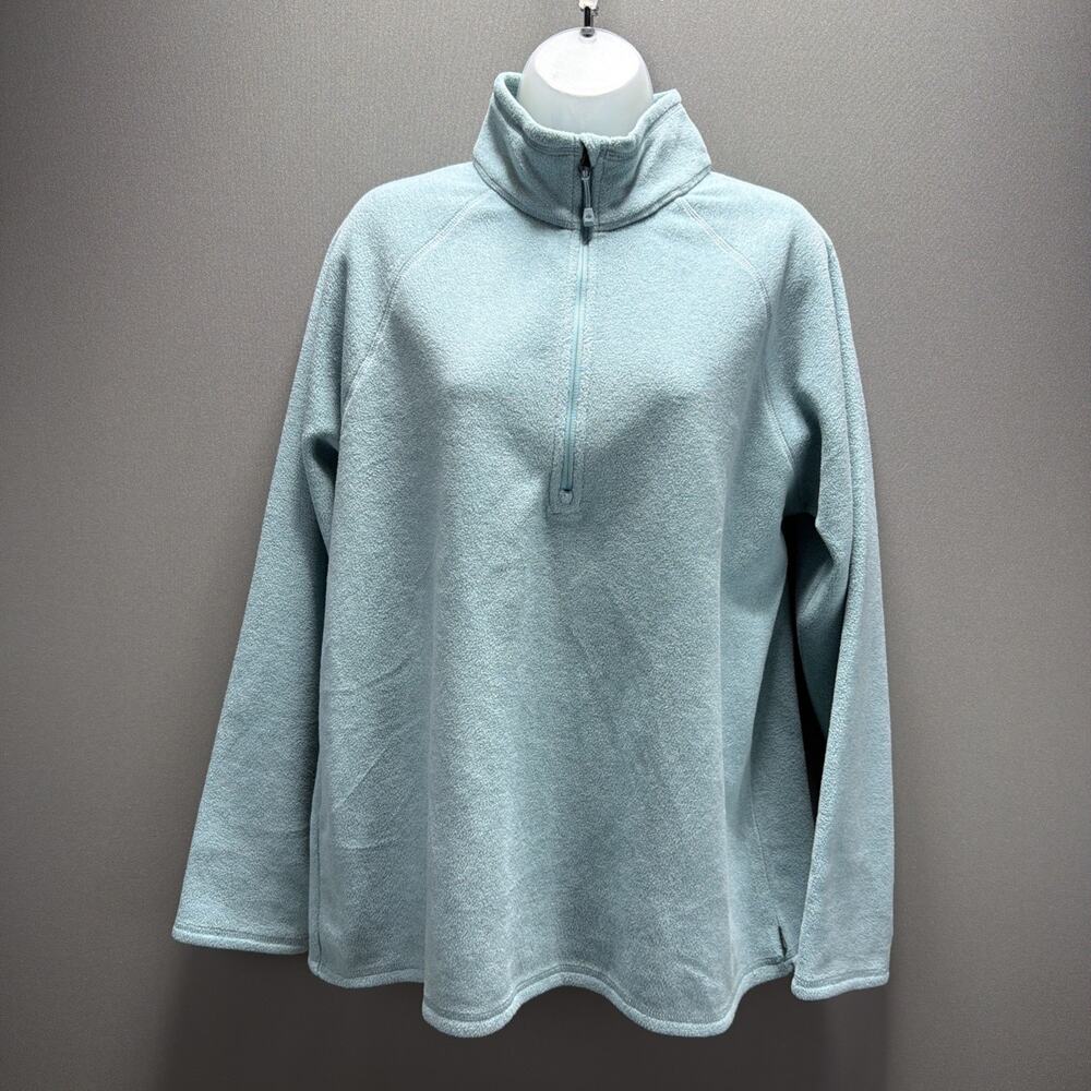 Eddie Bauer Women's Ultra Soft Fleece 1/4 Zip Long Sleeve Pullover Top XL